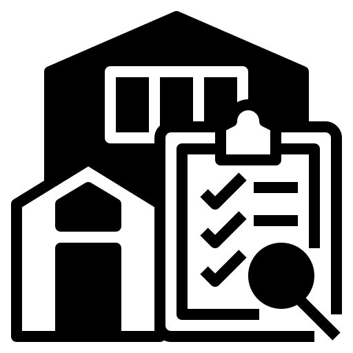 Professional site inspection icon